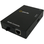 Perle S-100-S1ST20D - Fast Ethernet Media Converter. 100Base-TX (RJ-45) [100 m/328 ft.] to 100Base-BX 1550nm TX / 1310nm RX single strand fiber, single mode (ST) [20 km/12.4 miles]