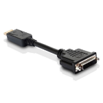 Microconnect DPDVI015 video cable adapter 0.15 m DisplayPort DVI-I 24+5 Black