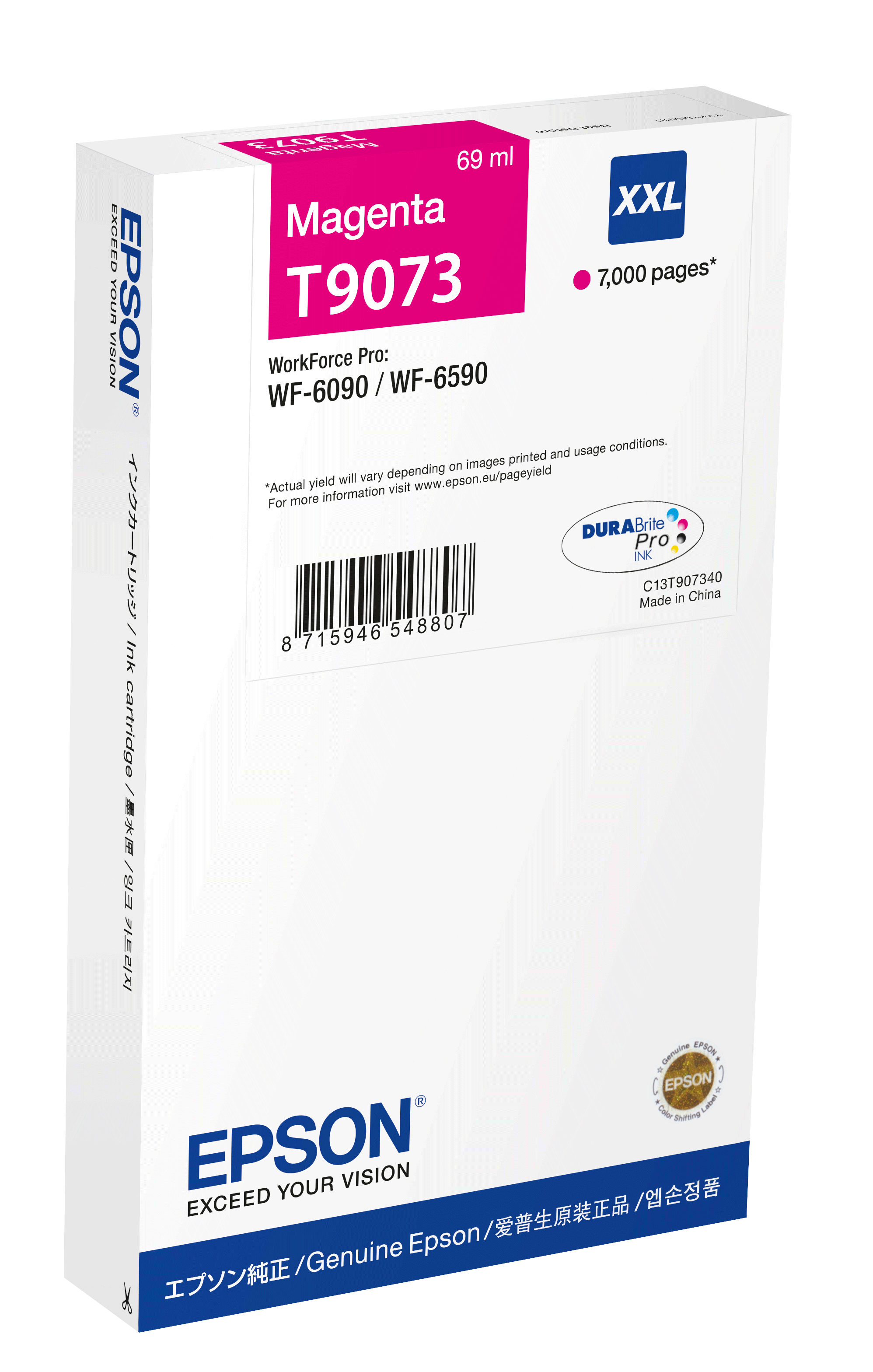 Image of Epson C13T907340/T9073 Ink cartridge magenta XXL, 7K pages 69ml...
