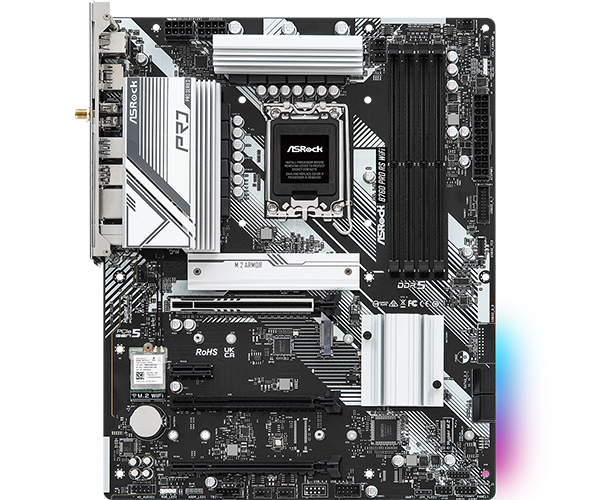 Image of Asrock B760 Pro RS WiFi Intel B760 LGA 1700 ATX