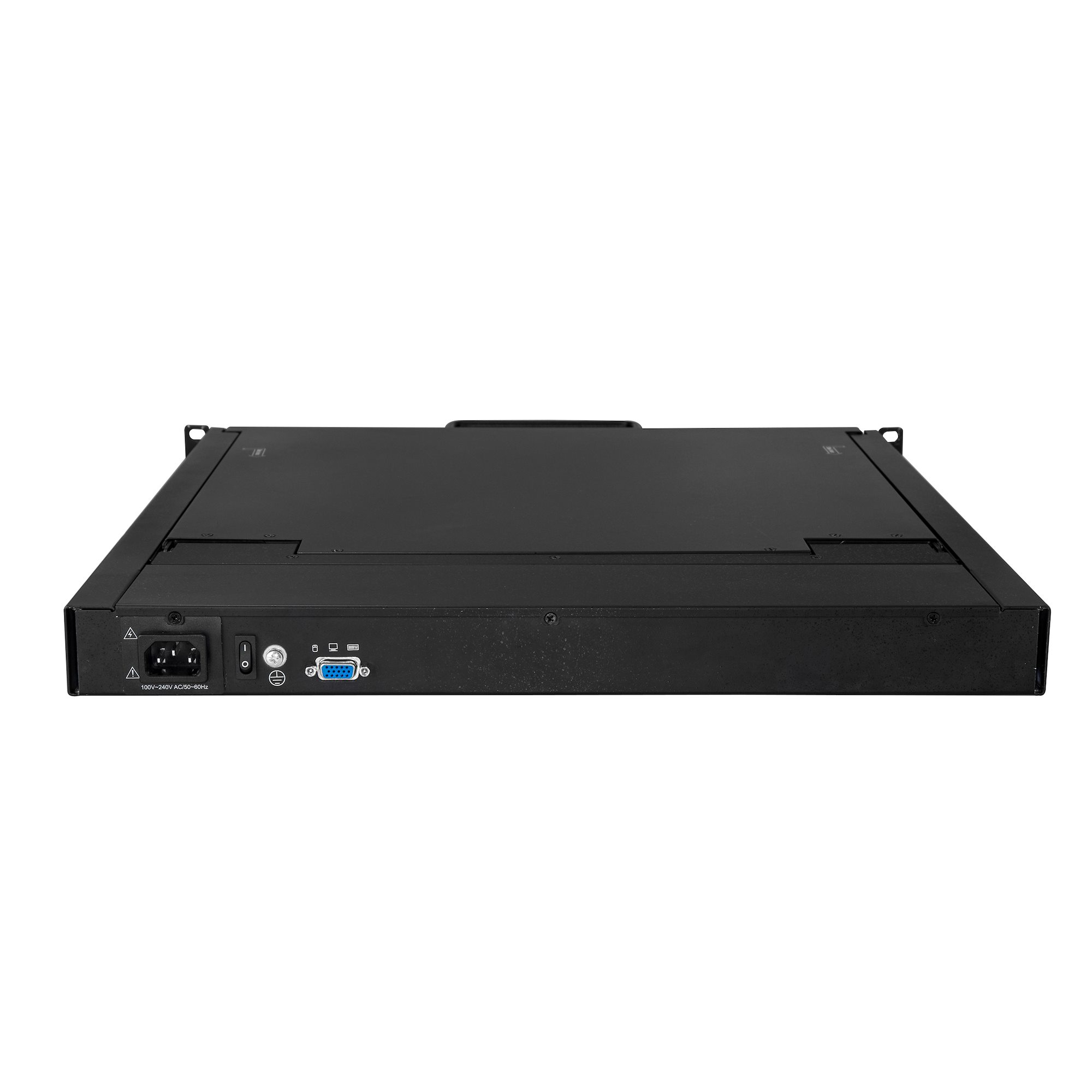 StarTech.com RKCONS1901 rack console 48.3 cm (19") 1280 x 1024 pixels Steel Black 1U