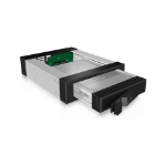 ICY BOX IB-129SSK-B - 13.3 cm (5.25) - Bezel panel - 2.5/3.5 - SATA - SATA II - SATA III - Serial Attached SCSI (SAS) - Black - Aluminium