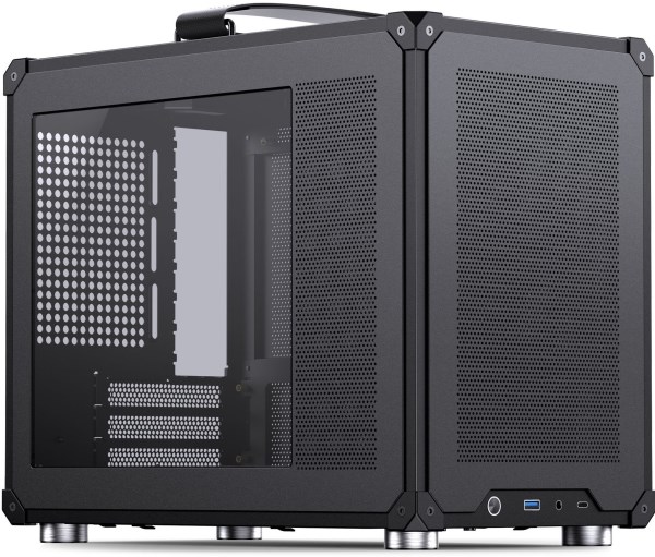 JNB Jonsbo C6 MAX PC Case, Mini Case, Micro-ATX, Tempered Glass - black