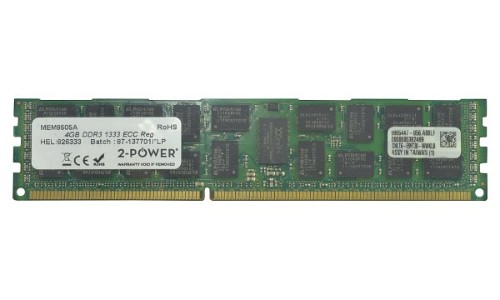 2-Power 2P-500658R-B21 memory module 4 GB 1 x 4 GB DDR3 1333 MHz ECC
