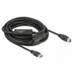 DeLOCK 85380 USB cable USB 3.2 Gen 1 (3.1 Gen 1) 10 m USB A USB B Black