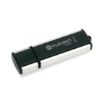 Platinet Dual USB-A & USB-C Flash Drive/Pen Drive 256GB, USB 3.0 (aka USB 3.1 Gen1), Black, Blister