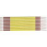 Brady SCNG-03-PLUS cable marker Black, Yellow Nylon 300 pc(s)