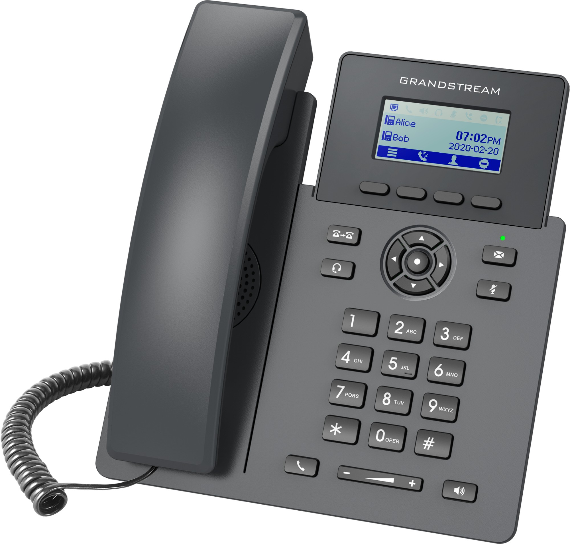 Grandstream Networks Black Grp2601 Ip Phone 1 Lines Lcd