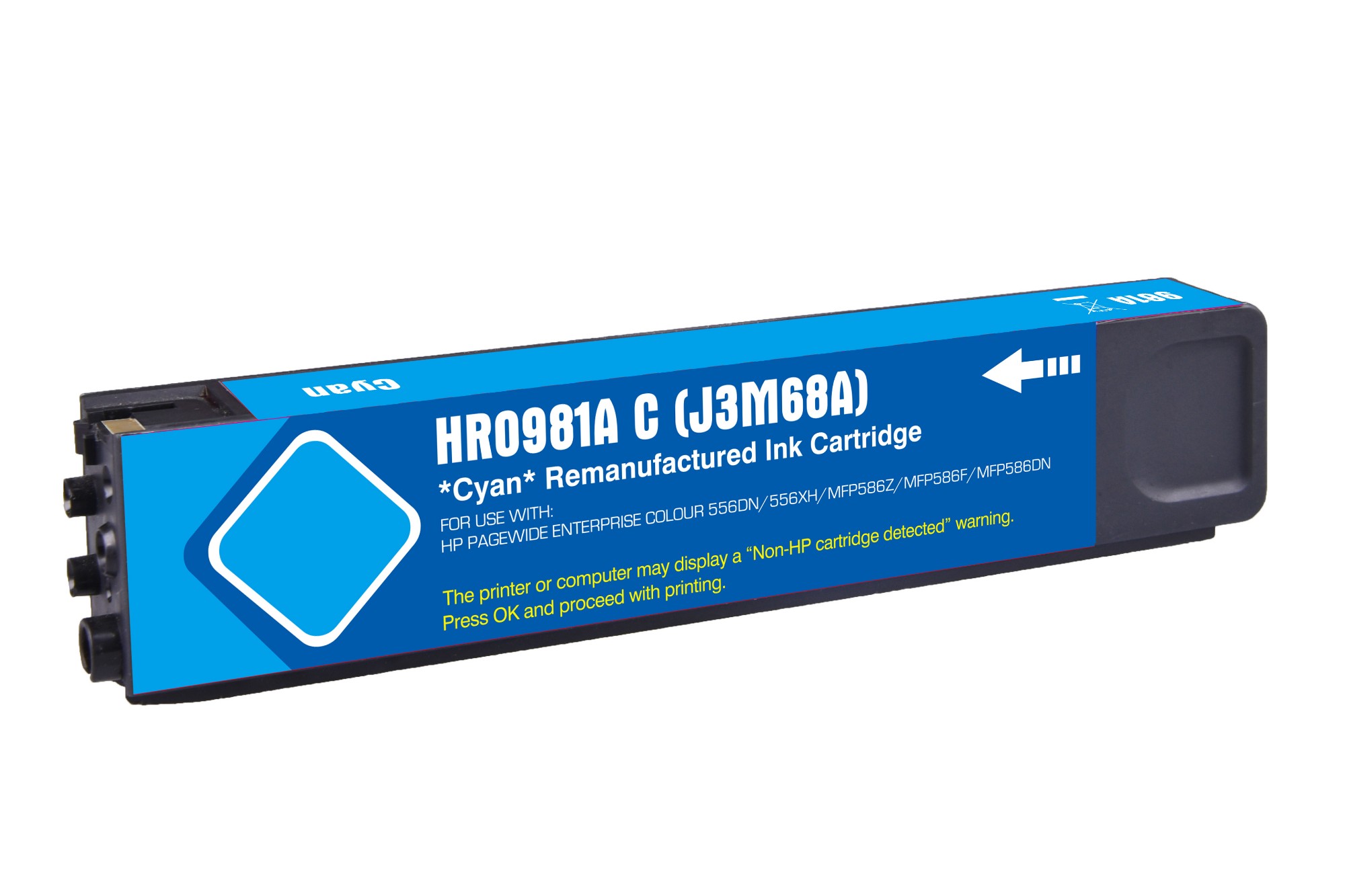 G+G Replacement for Reman HP G+G 981A Cyan Ink Ctg J3M68A HP 981A