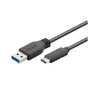 Image of Microconnect 1m USB 3.1 C - A USB cable USB 3.2 Gen 1 (3.1 Gen 1)...