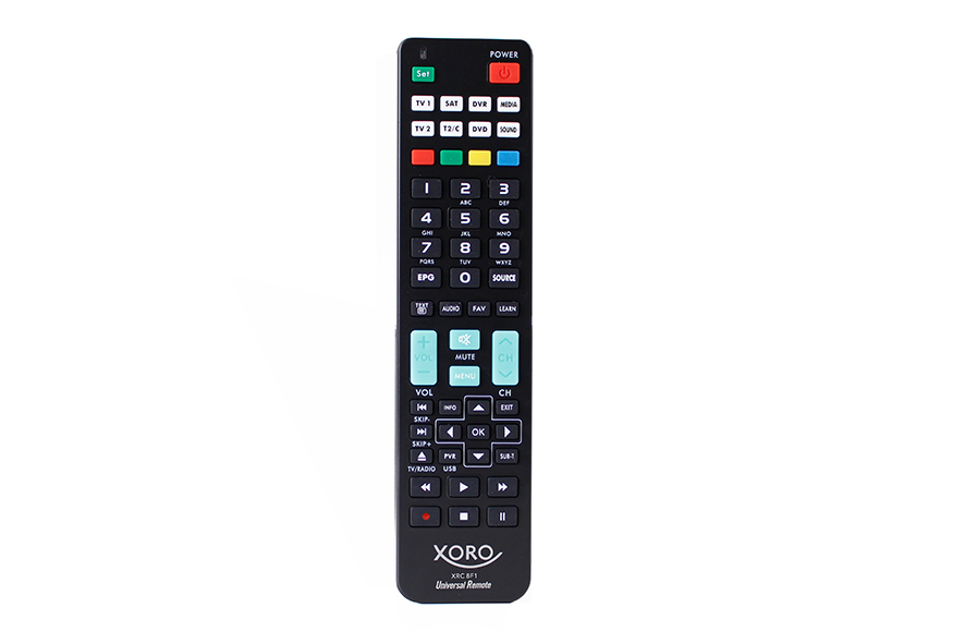 Image of Xoro XRC 8F1 remote control RF Wireless TV set-top box Press buttons