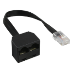 InLine ISDN spitter 1->2, , 1x RJ45 M / 2x RJ45 F, (8P8C), without resistors