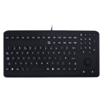 InduKey Induproof Advanced Compact Silicone Keyboard with Mouse Button IP68 Black