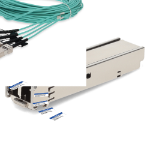 AddOn Networks Dell AOC-Q28-4SFP28-25G-25M Compatible TAA Compliant 100GBase-AOC QSFP28 to 4xSFP28 Direct Attach Cable (850nm, MMF, 25m)