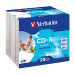 Verbatim CD-R AZO Wide Inkjet Printable 700 Mo 20 pièce(s)