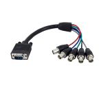 StarTech.com VGABNCMF1 video cable adapter 11.8" (0.3 m) VGA (D-Sub) 5 x BNC Black
