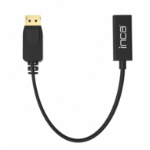 Inca IDTH-05 video kabel adapter 0,2 m DisplayPort HDMI Type A (Standaard) Zwart