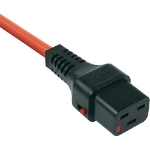 Cablenet 3m IEC C20 - IEC C19 IEC Lock Orange PVC 1.5mm Power Leads