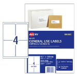 Avery 938206 printer label White Self-adhesive printer label