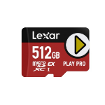 Lexar PLAY PRO microSDXC™ Express Card 512GB, microSDXC, high performance, microSD Express, up to 900MB/s read and 600MB/s write