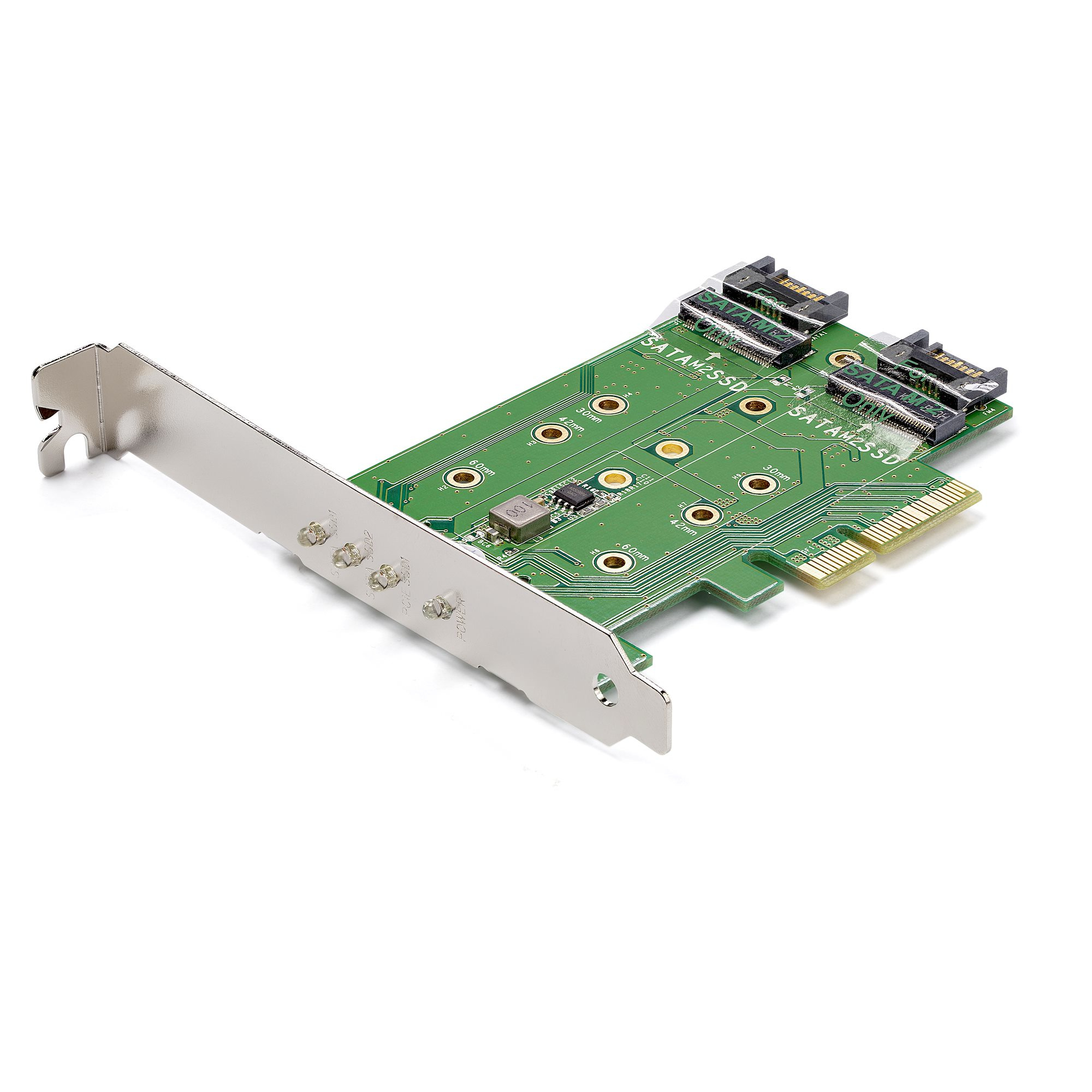 Image of StarTech.com 3-Port M.2 SSD (NGFF) Adapter Card - 1 x PCIe (NVMe)...
