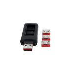 EXSYS EX-1114-R port blocker Port blocker key USB Type-A Black, Red Plastic 4 pc(s)