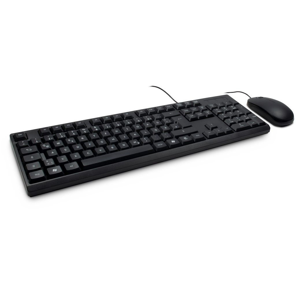 Image of Inter-Tech NK-1000C keyboard USB QWERTZ German Black