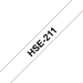 Brother HSE-211 Heat Shrink Tubes black on white 5,8mm x 1,5m for Brother P-Touch TZ 3.5-18mm HSE/24mm HSE/36mm HSE