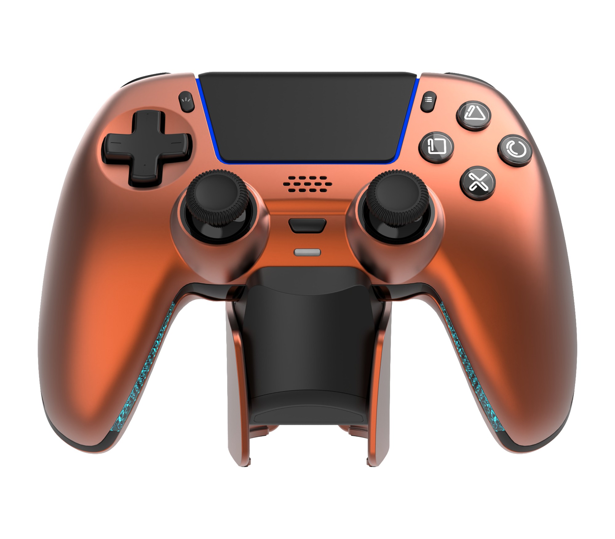 Deltaco Gaming GAM-199-ORANGECOPPER Gaming Controller Orange, Bronze Bluetooth/USB Gamepad PlayStation 5, PC, Android, iOS