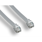 Monoprice 933 telephone cable 300" (7.62 m) Satin steel