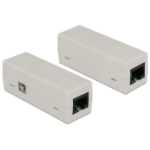 DeLOCK 62619 tussenstuk voor kabels RJ-45 Grijs