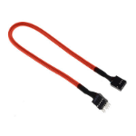 BitFenix Audio extension, 30 cm audio cable 0.3 m Black,Orange