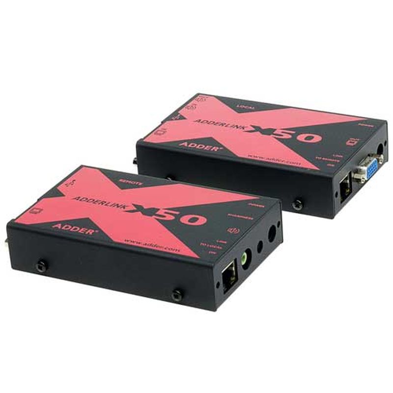 Image of ADDER LINK X50 KVM EXTENDER - VGA / USB + AUDIO