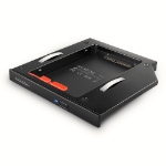 Axagon RSS-CD12 2.5 SSD/HDD caddy into DVD slot 12.7 mm LED ALU interface cards/adapter Internal SATA