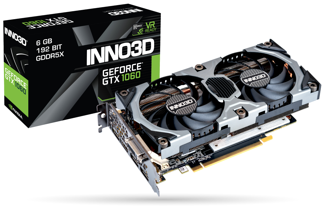 Inno3D N1060-BSDN-N6GNX graphics card NVIDIA GeForce GTX 1060 6 GB GDD