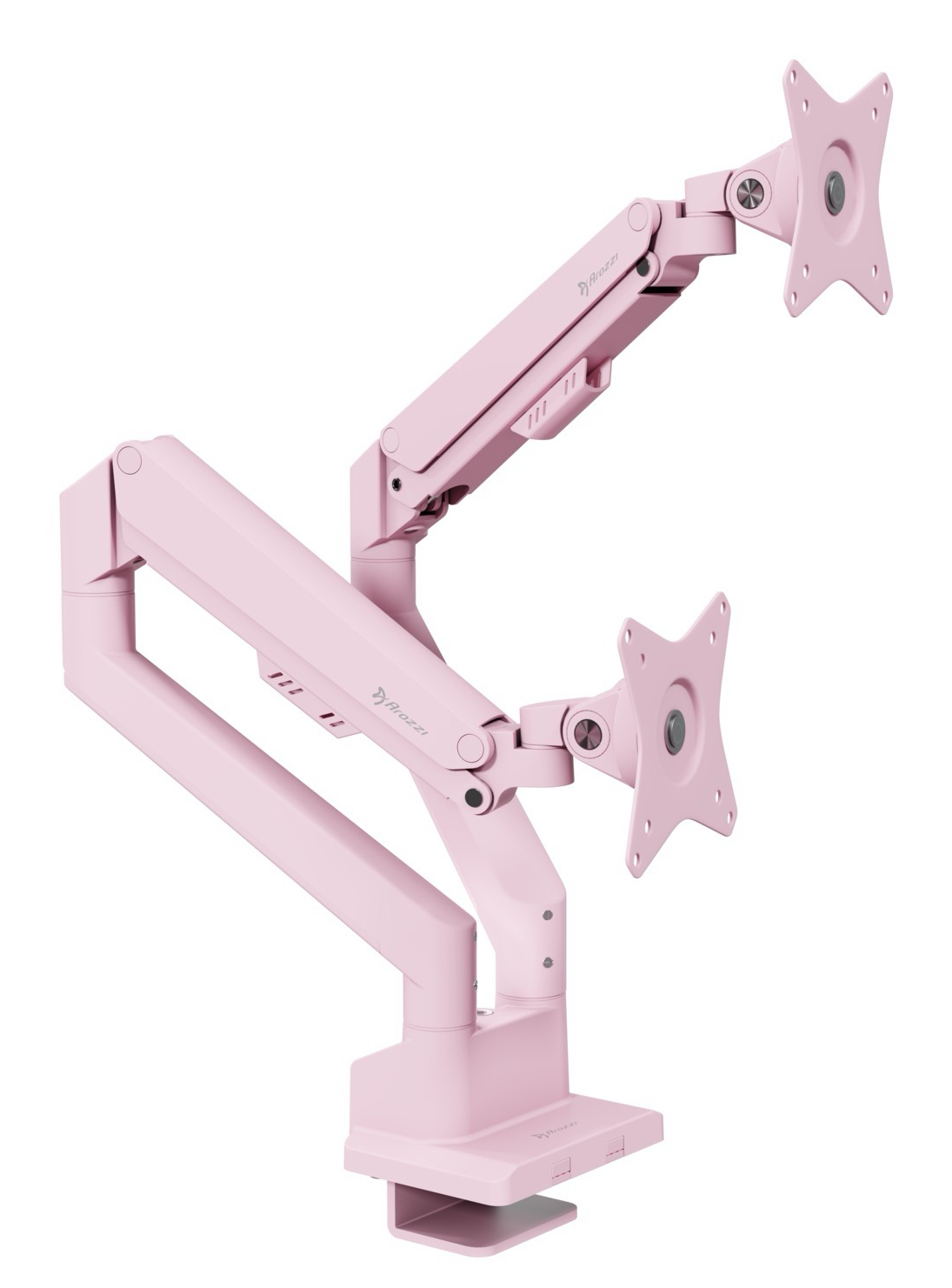 Arozzi AZ-ALZARE-NEO-DUO-PNK monitor mount / stand 81.3 cm (32") Desk Pink