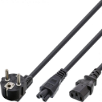 Microconnect PE011418 power cable Black 1.8 m Power plug type E+F C13 coupler + C5 coupler