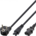 Microconnect PE011418 power cable Black 1.8 m Power plug type E+F C13 coupler + C5 coupler