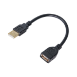 Akyga AK-USB-23 USB cable USB 2.0 0.15 m USB A Black