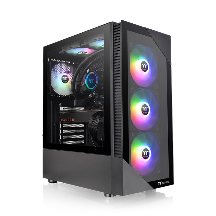 Image of Thermaltake View 200 TG ARGB Midi Tower Black
