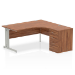 Dynamic Impulse Right Crescent Desk Workstation