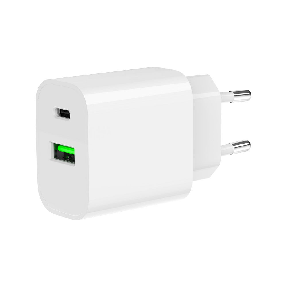Gembird TA-UC-PDQC20-01-W mobile device charger Universal White AC Fast charging Indoor