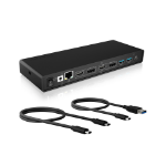 ICY BOX IB-DK2245AC Wired USB 3.2 Gen 1 (3.1 Gen 1) Type-C Black
