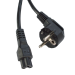 Videk Euro Schuko 2 Pin Plug to C5 Socket Cable 2Mtr