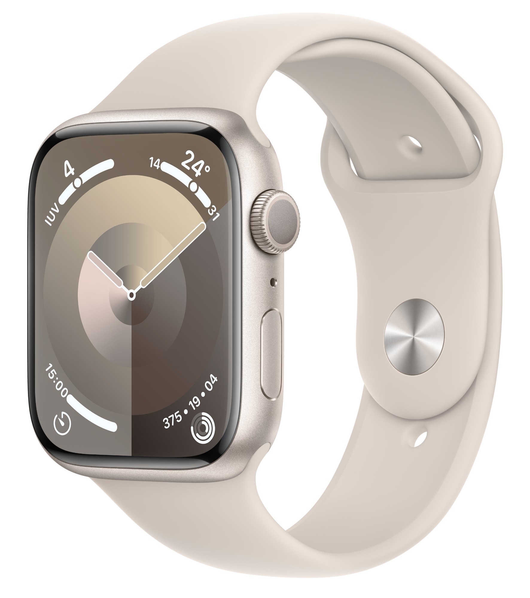 Apple Watch Series 9 GPS 45mm Starlight Aluminium Case w/ Starlight Sp