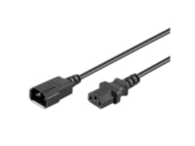 Microconnect PE040610 power extension 1 m 1 AC outlet(s) Black