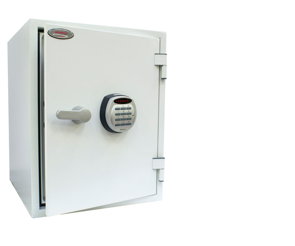 FS1283E Phoenix Safe Co. Phoenix Titan Size 3 Fire and Security Safe Electronic Lock White FS1283E DD