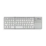 MediaRange MROS133 keyboard Office Bluetooth QWERTZ German, Swiss Silver