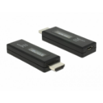 DeLOCK 63327 tussenstuk voor kabels HDMI-A 19 pin USB Type Micro-B Zwart
