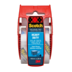 3M Scotch® Heavy Duty Packaging Tape, Transparent, 48 mm x 20 m, 1 Roll in Hand Dispenser/Pack